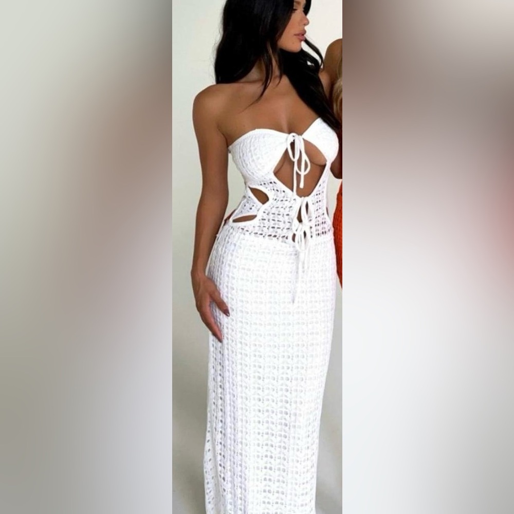 Mako Crochet Maxi Dress Outcast Clothing